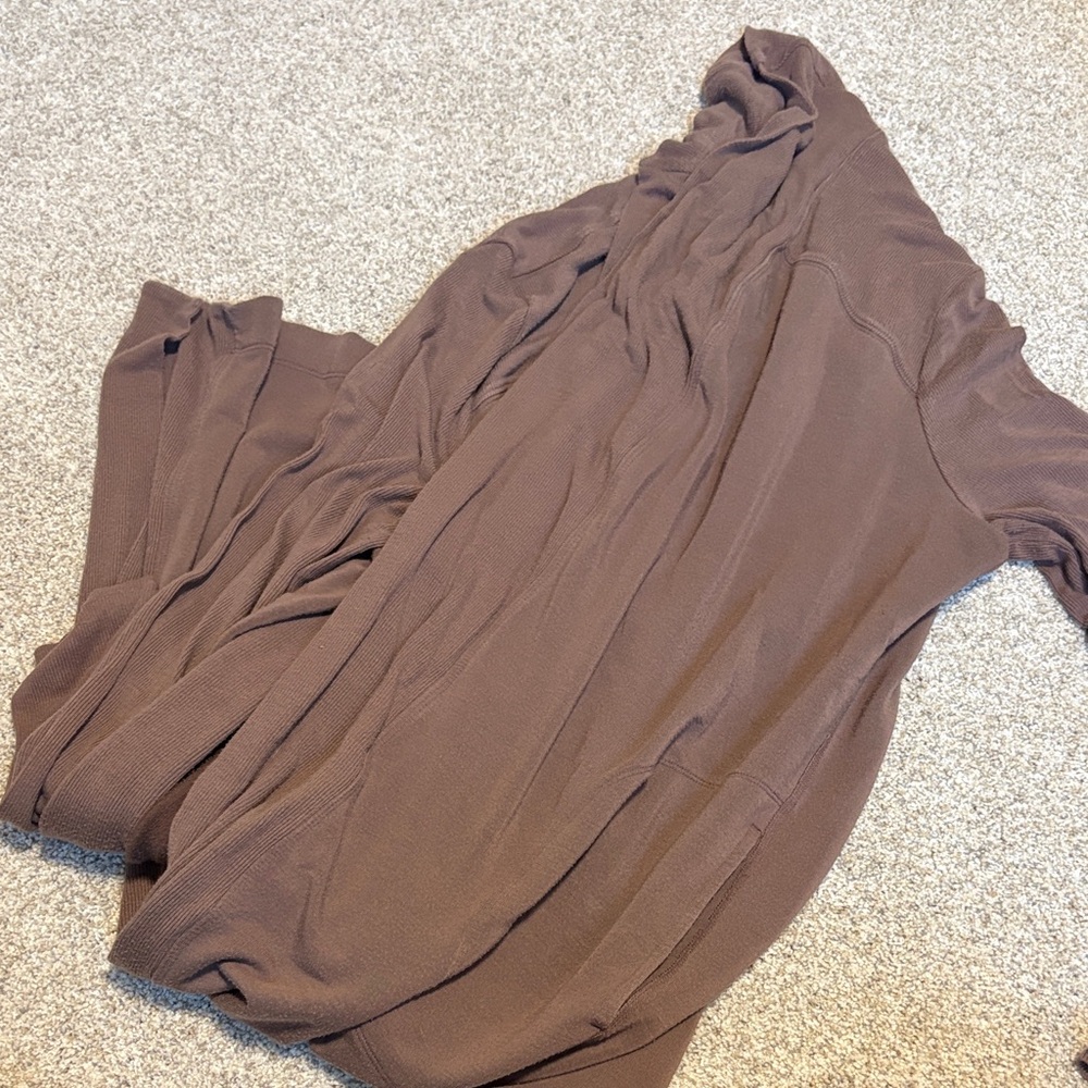 Athleta Brown Women's Long Pranayama Cardigan